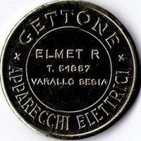 Gettone apparecchi elettrici elmet r varallo sesia