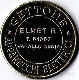 Gettone apparecchi elettrici elmet r varallo sesia