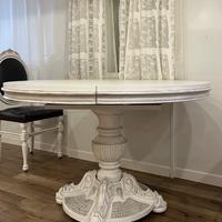 Tavolo bianco stile Shabby Chic