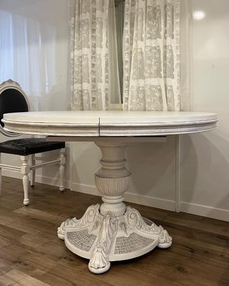 Tavolo bianco stile Shabby Chic
