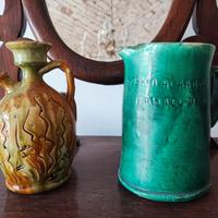 Due antiche brocche Pugliesi ceramica terracotta