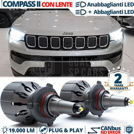 Kit LED HB3 PER Jeep Compass 2 Luci Bianche CANbus