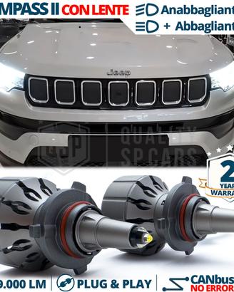 Kit LED HB3 PER Jeep Compass 2 Luci Bianche CANbus