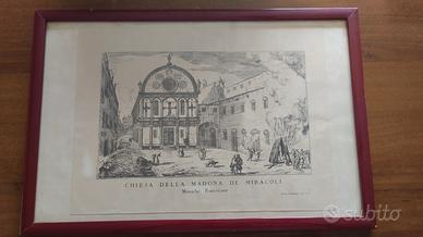 Incisione antica Venezia XVIII SEC. originale