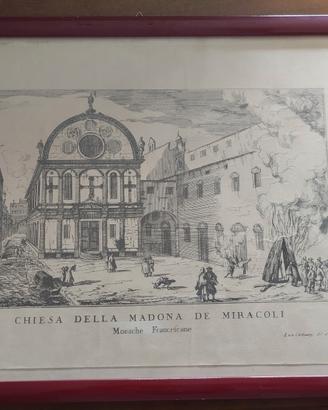 Incisione antica Venezia XVIII SEC. originale