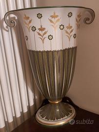 Enorme vaso porcellana Mangani motivi impero