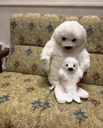 Foca bianca con cucciolo