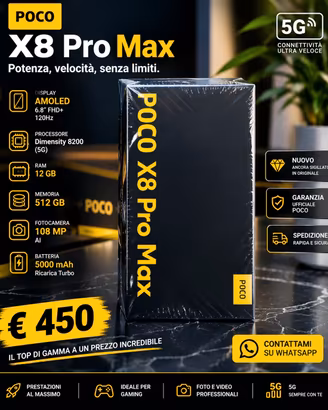 poco x8 pro max 512  12gb