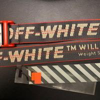 Off-White mini cintura industriale Antracite/Rosso