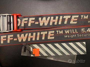Off-White mini cintura industriale Antracite/Rosso