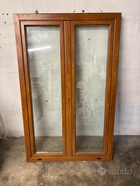 Finestra due ante + vasistas 99,5 x 157