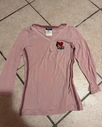 maglia rosa dolce gabbana taglia XS