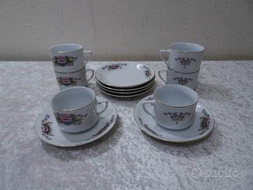 6 tazze di porcellana