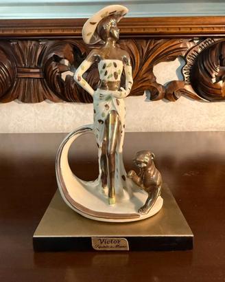 Statua Victor Dipinto A Mano