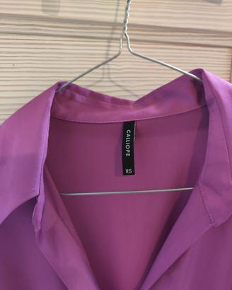 vestito calliope fucsia  e smeraldo nuovi