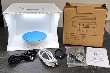 Mini Studio Fotografico LED  Base Girevole 360° 12
