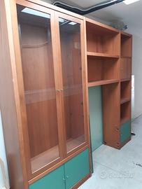 mobile cristallieta libreria per soggiorno