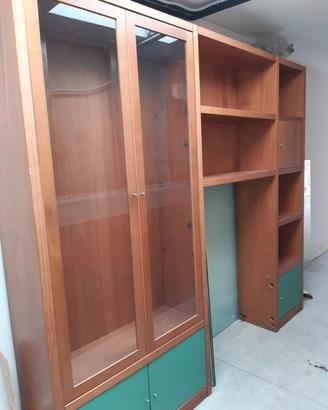 mobile cristallieta libreria per soggiorno