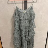 Vestitino Guess taglia M- grigio/azzurro con balze