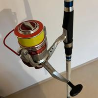 Canna + mulinello pesca surfcasting nuova