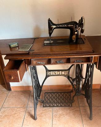 Macchina da cucire Singer66 1939 +mobile+libretto