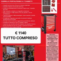 Carrello Milwaukee con utensili in omaggio!!!