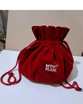 borsetta sacchetto bag in velluto montblanc 