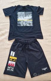 Completo t-shirt e pantaloncini Boy London