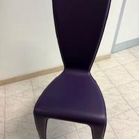 SEDIE IN CUOIETTO VIOLA