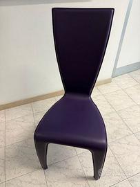 SEDIE IN CUOIETTO VIOLA
