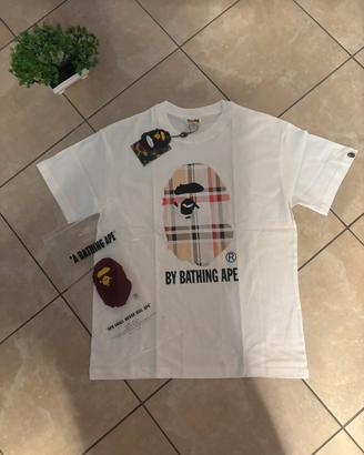maglia bape bianca
