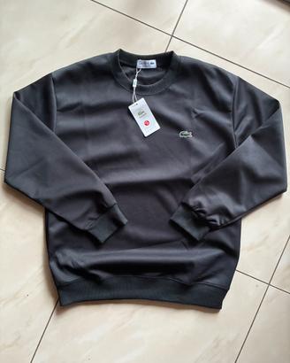 Felpa Lacoste Nera Crewneck Taglia M nuova