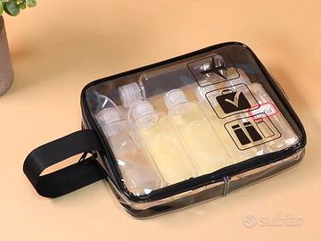 Set contenitori liquidi viaggio aereo 10 pezzi