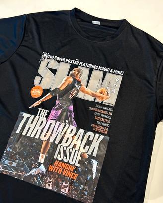T-shirt Vince Carter nera tg XL Slam Raptors Nba