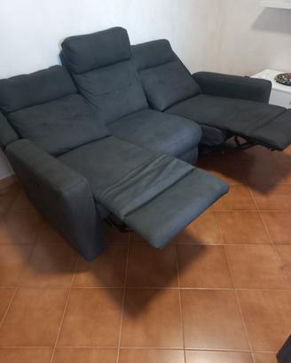divano con recliner elettrico 3 posti