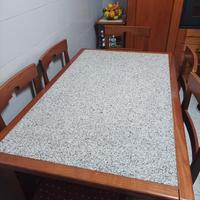 tavolo cucina in legno e granito