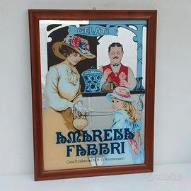specchio fabbri pubblicitario anni 70 Bologna 