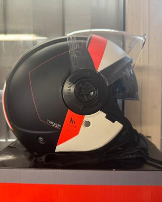 Casco semi Jet MTHelmets taglia XL doppia visiera