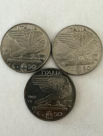 Monete italiane da 20 centesimi 1921/41