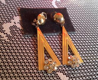 Orecchini vintage, buona bigiotteria stile Art Dec