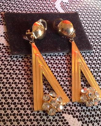 Orecchini vintage, buona bigiotteria stile Art Dec