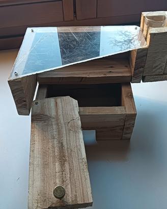 casetta in legno per criceti (artigianale)