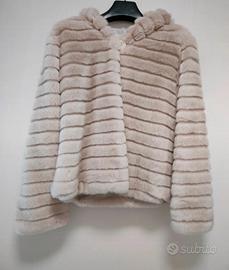 Cappotto corto pelliccia sintetica