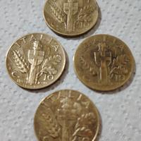 4 monete 10 centesimi regno d'Italia 