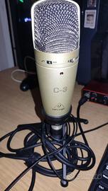 microfono behringer C3 + treppiede incluso