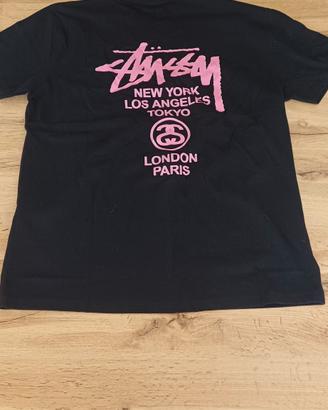 maglia nera stussy L
