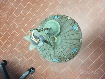 lampadario in vetro rilegato