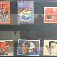 Francobolli inglesi 1995-1997 - Natale - 6 valori