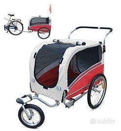 Rimorchio + passeggino sportivo per animali