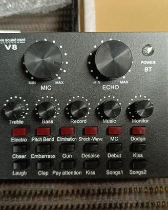 mixer mini interfaccia audio